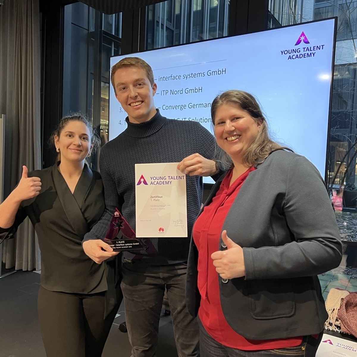 Platz 1 für unseren Vertrieb! 🏆 | Interface Systems in Dresden & Berlin